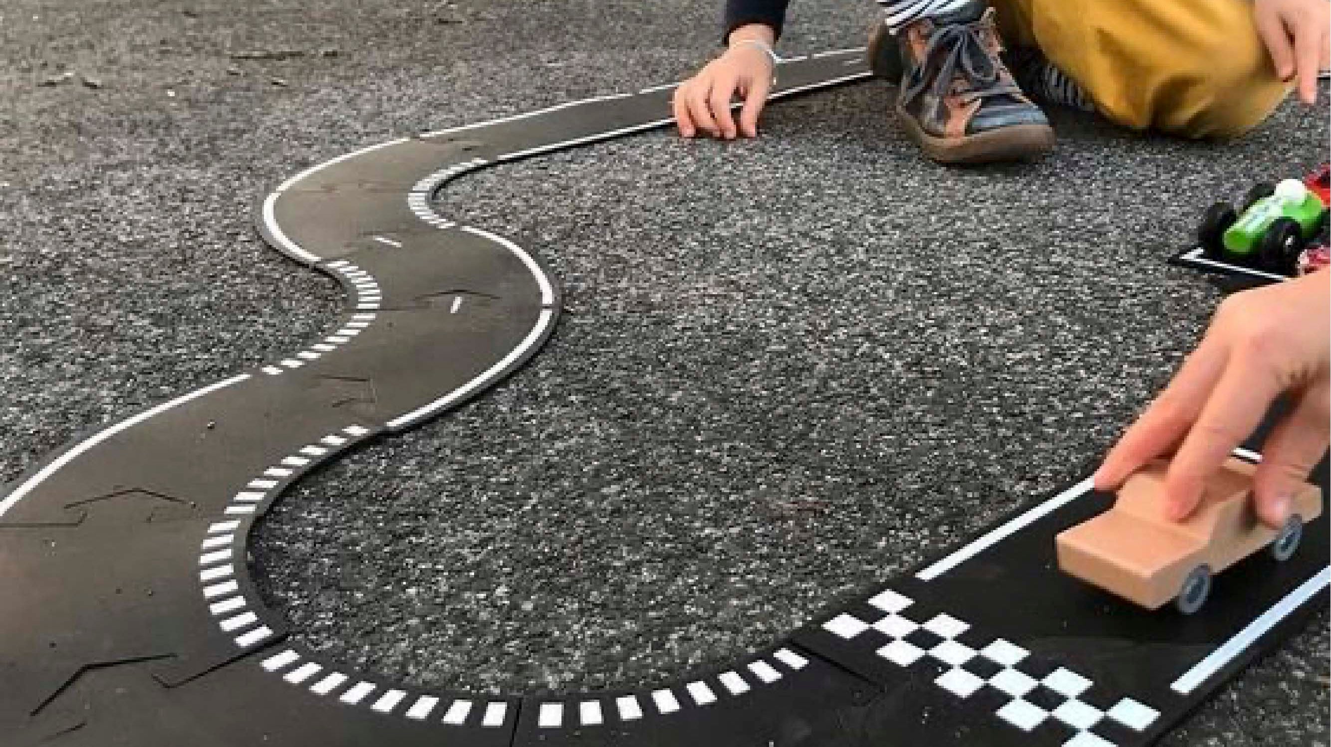 Rev up the excitement with Way To Play flexible toy road tracks