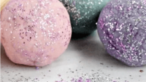 Eco Glitter Play Dough Using The Glitter Tribe Bio Glitter