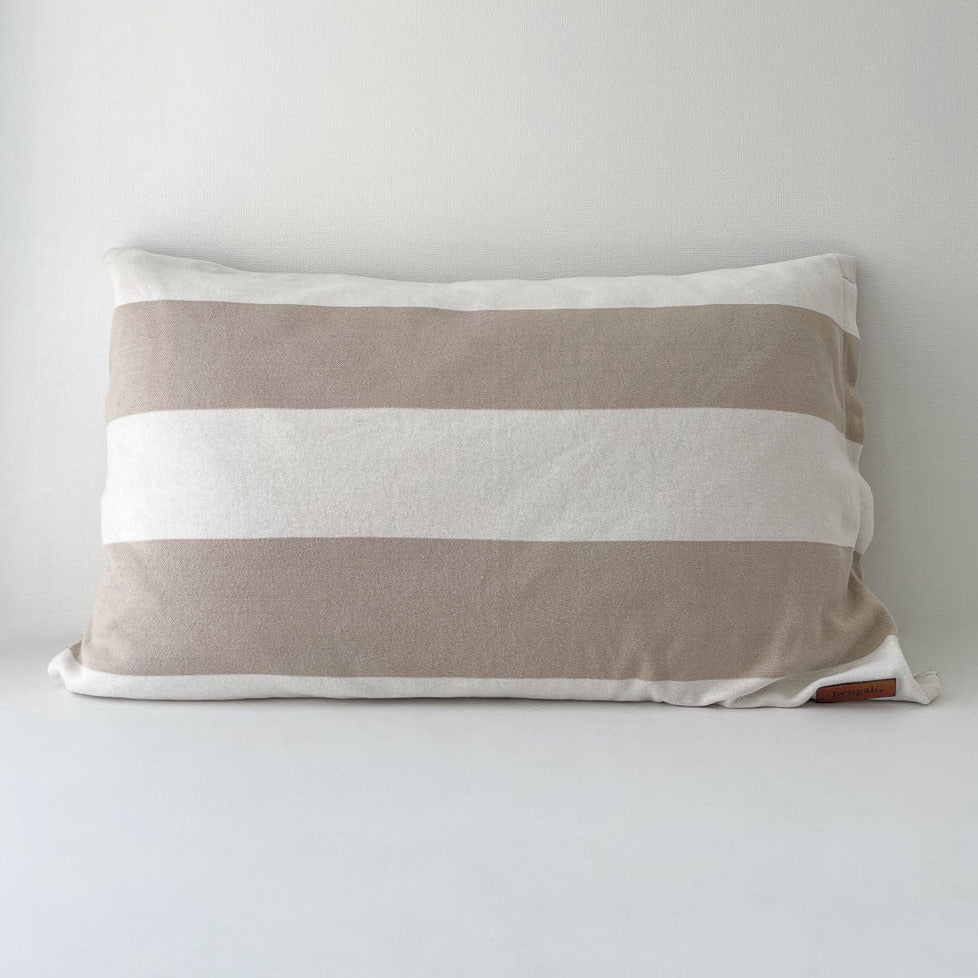 Bengali Pillowcase Greige Stripe littlewhimsy