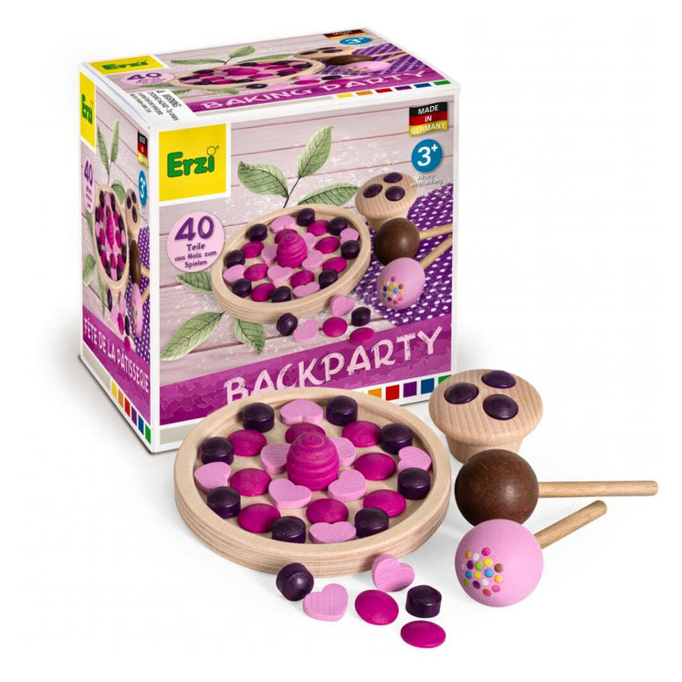 Erzi - Biscuits Caramel En Bois Dans Boîte Métal - Jeu D'imitation épicerie - Fabriqué En Allemagne