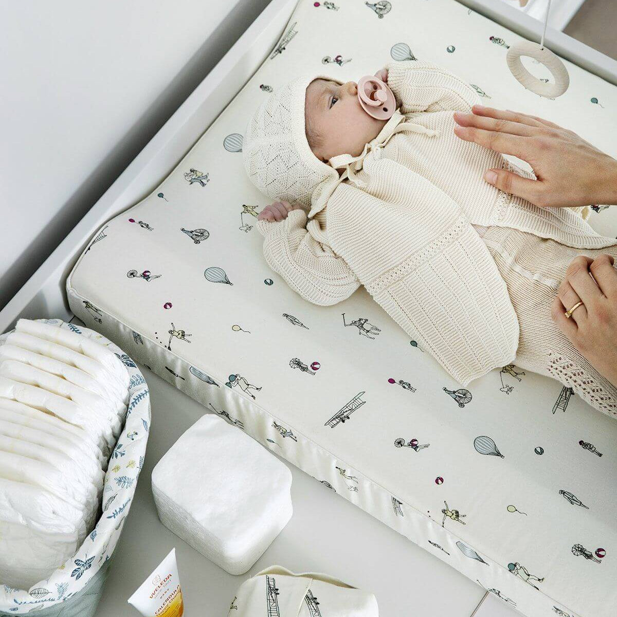 LOVE THIS! CAM CAM Wet Wipe Cover - Pressed Leaves Rose from CamCam - shop at littlewhimsy NZ