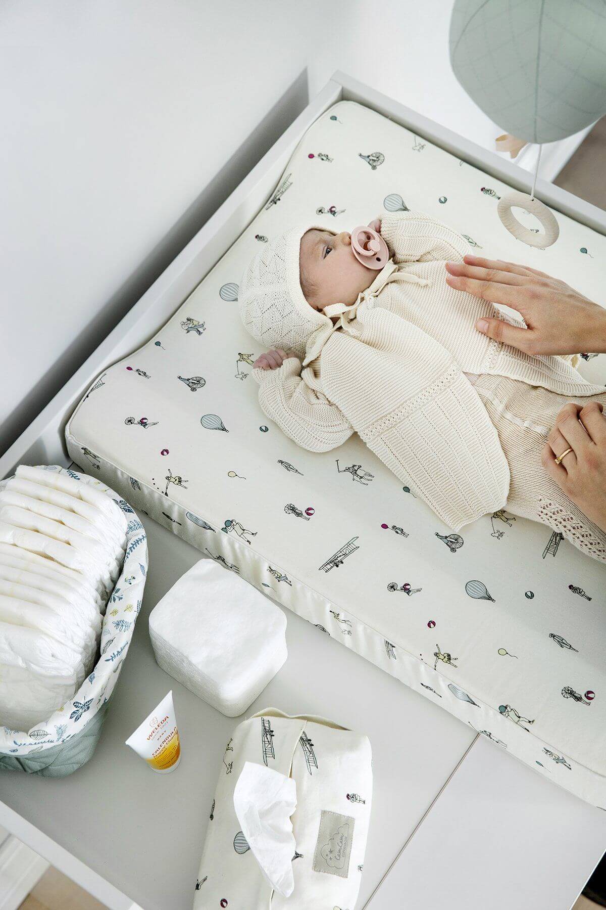 LOVE THIS! CAM CAM Wet Wipe Cover - Pressed Leaves Rose from CamCam - shop at littlewhimsy NZ