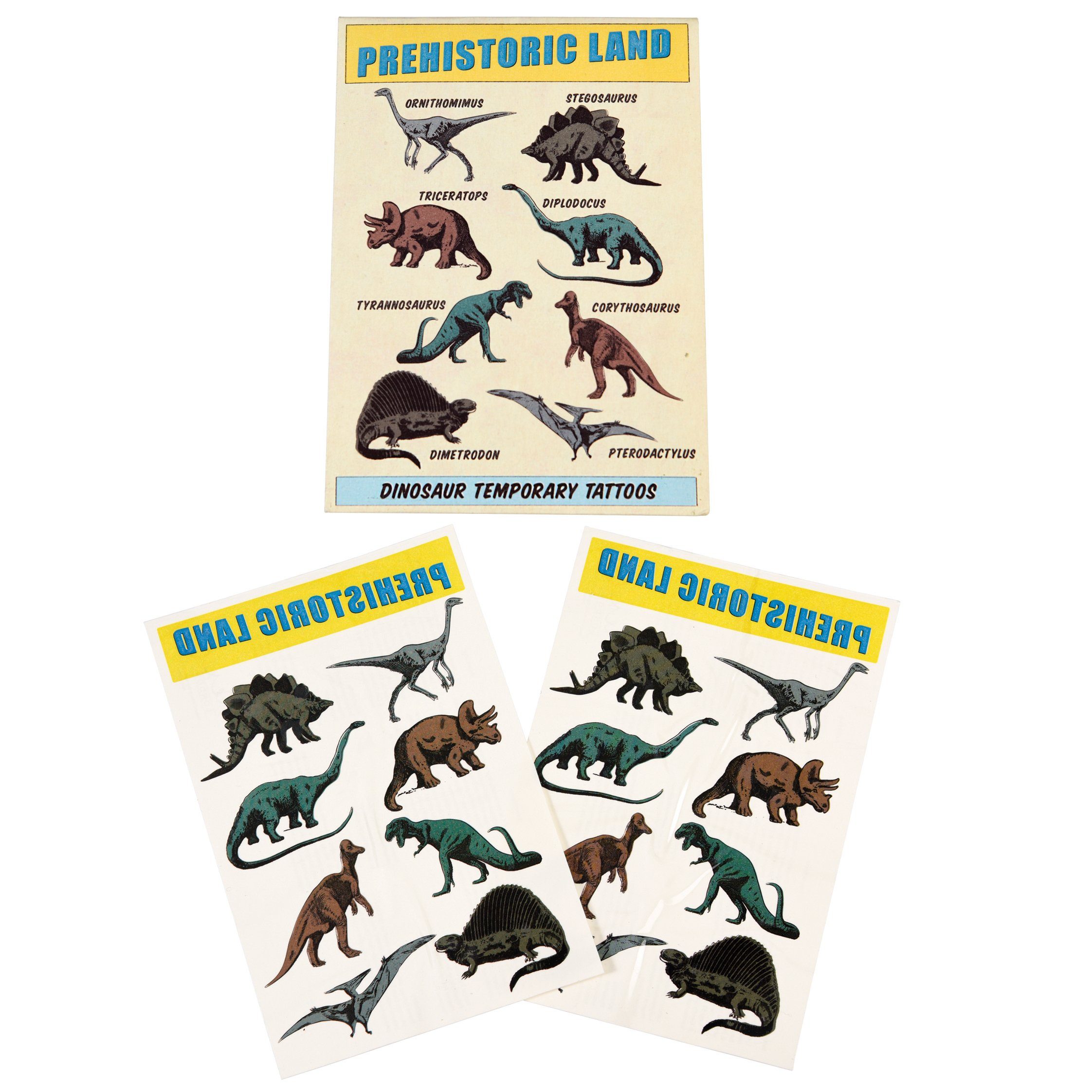 LOVE THIS! Prehistoric Land Temporary Tattoos from Rex - shop at littlewhimsy NZ