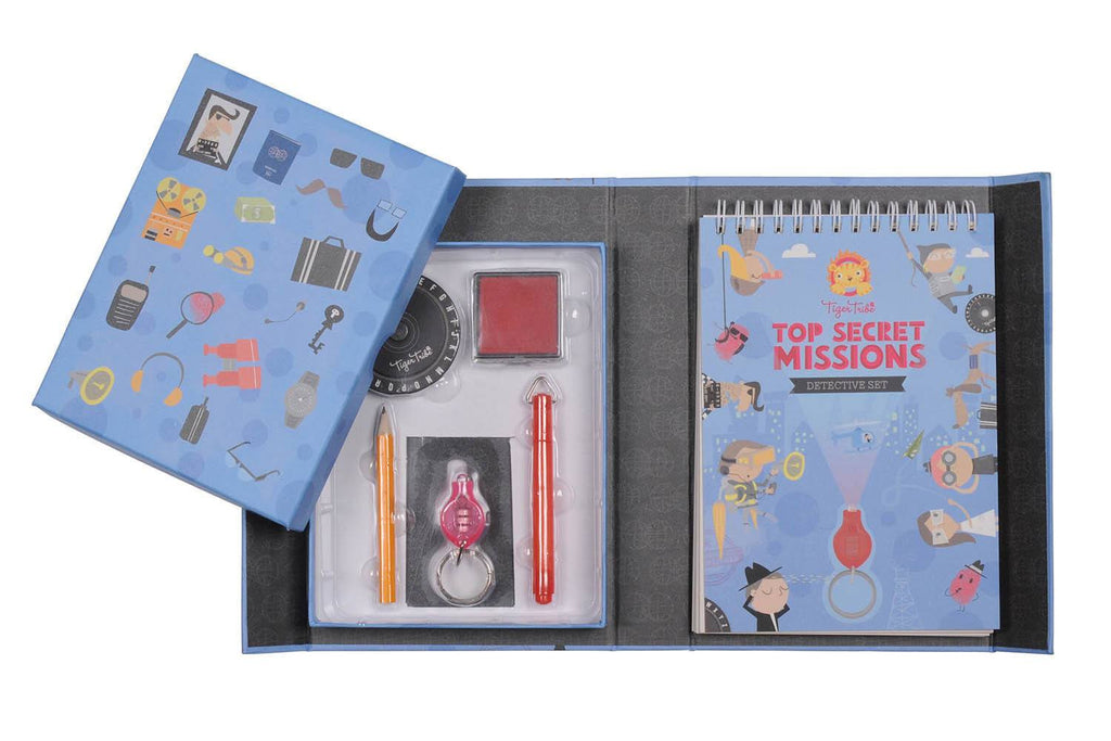 LOVE THIS! Top Secret Missions Detective Kit from Tiger Tribe - shop at littlewhimsy NZ