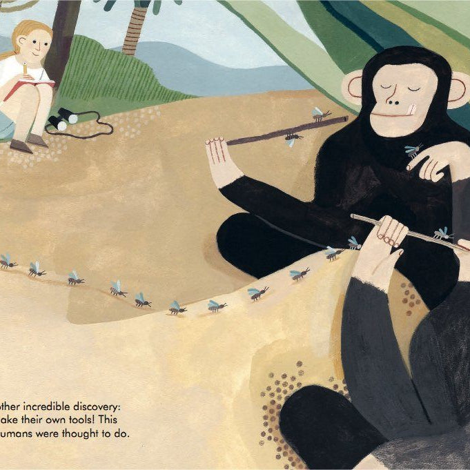 LOVE THIS! Little People, Big Dreams - Jane Goodall from Penguin Books - shop at littlewhimsy NZ