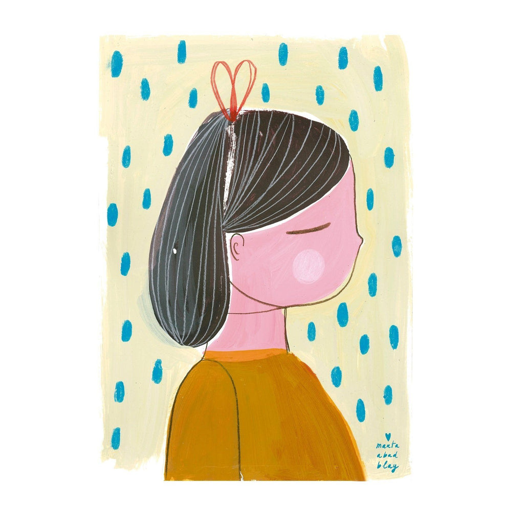 LOVE THIS! Marta Abad Blay Girl 1 Print from Marta Abad Blay - shop at littlewhimsy NZ