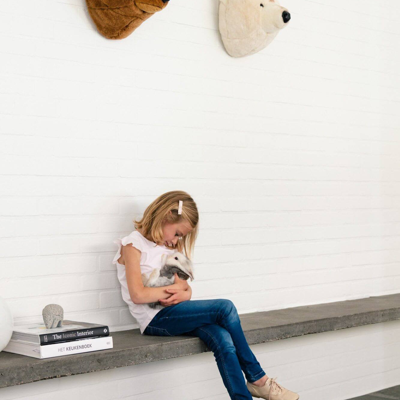 LOVE THIS! Basile the Polar Bear - Wild & Soft Animal Head Large from Wild & Soft - shop at littlewhimsy NZ