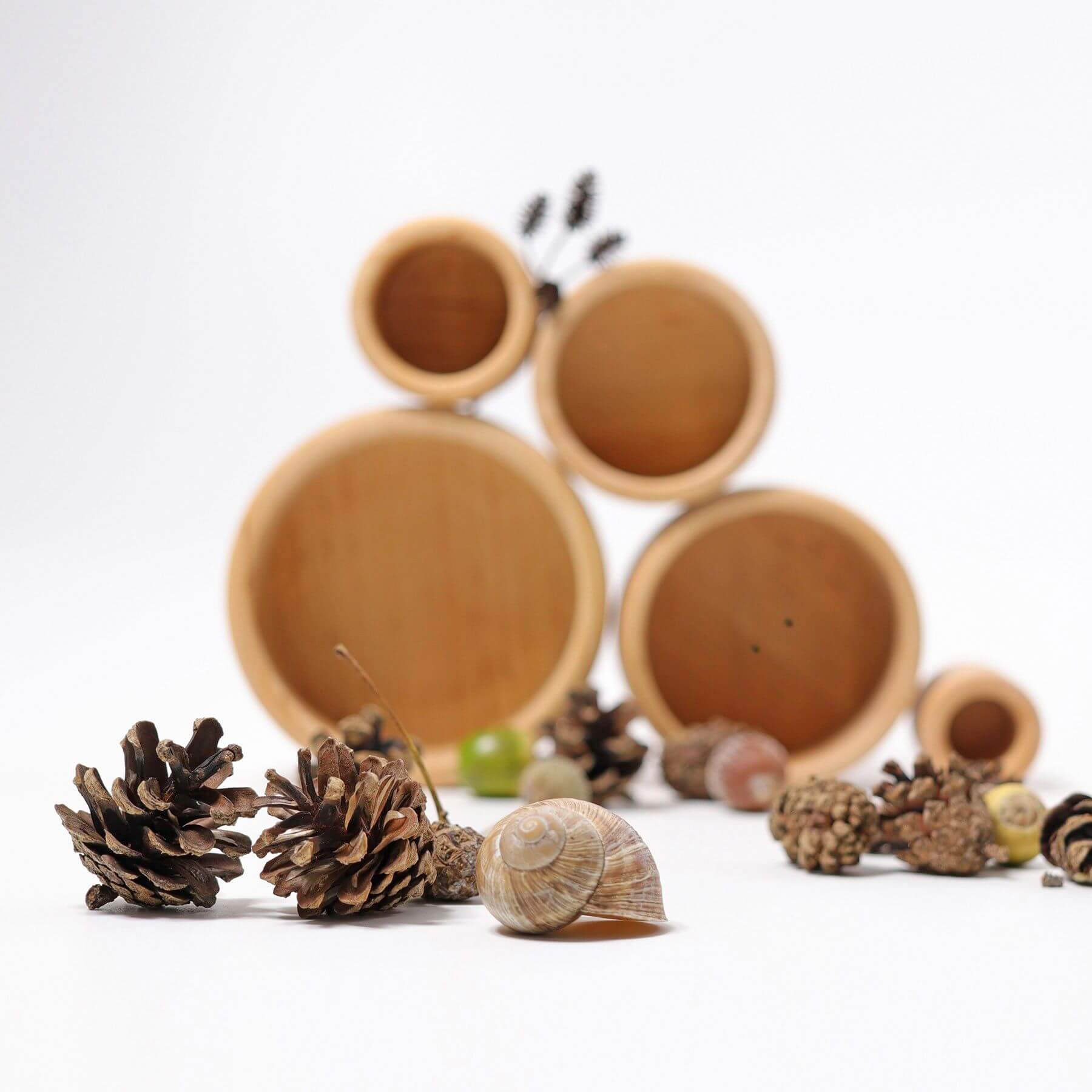LOVE THIS! Grimm's Stacking Bowls - Natural from Grimm's - shop at littlewhimsy NZ