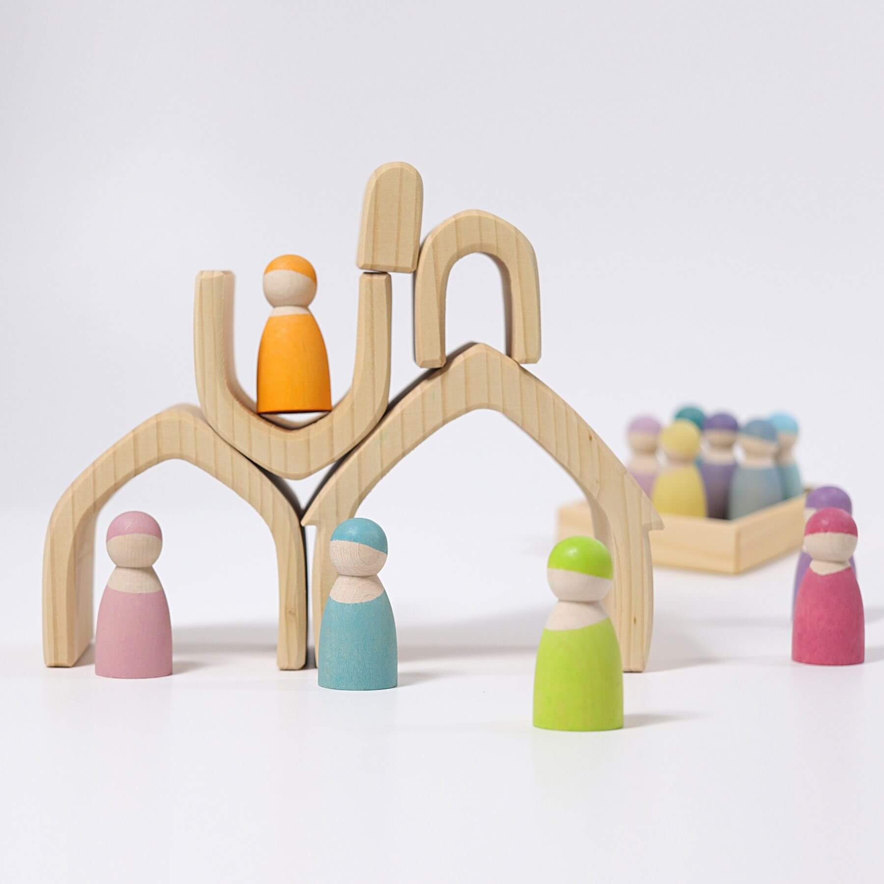 LOVE THIS! Grimm's Natural House Stacker from Grimm's - shop at littlewhimsy NZ