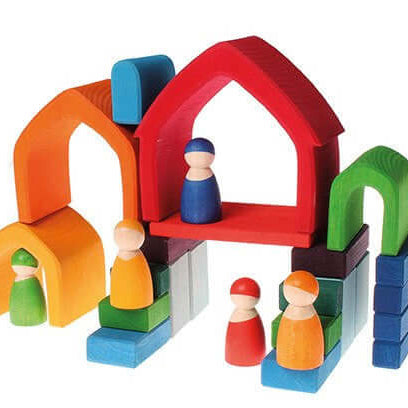 LOVE THIS! Grimm's Bright House Stacker from Grimm's - shop at littlewhimsy NZ