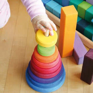 LOVE THIS! Grimm's Bright Conical Tower Large from Grimm's - shop at littlewhimsy NZ