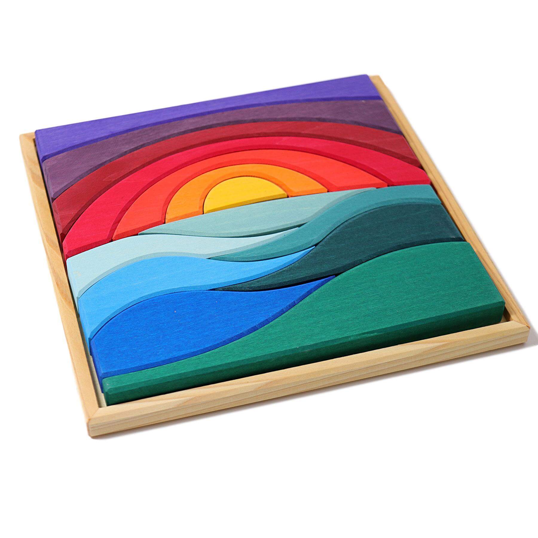 LOVE THIS! Grimm's Small Landscape Puzzle from Grimm's - shop at littlewhimsy NZ