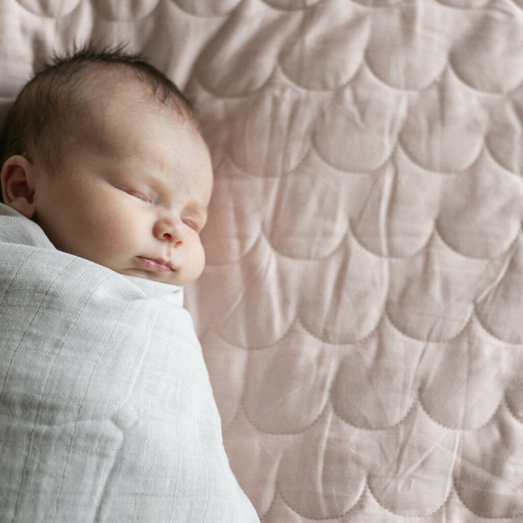 LOVE THIS! Dusty Rose Cot Quilt from Burrow & Be - shop at littlewhimsy NZ