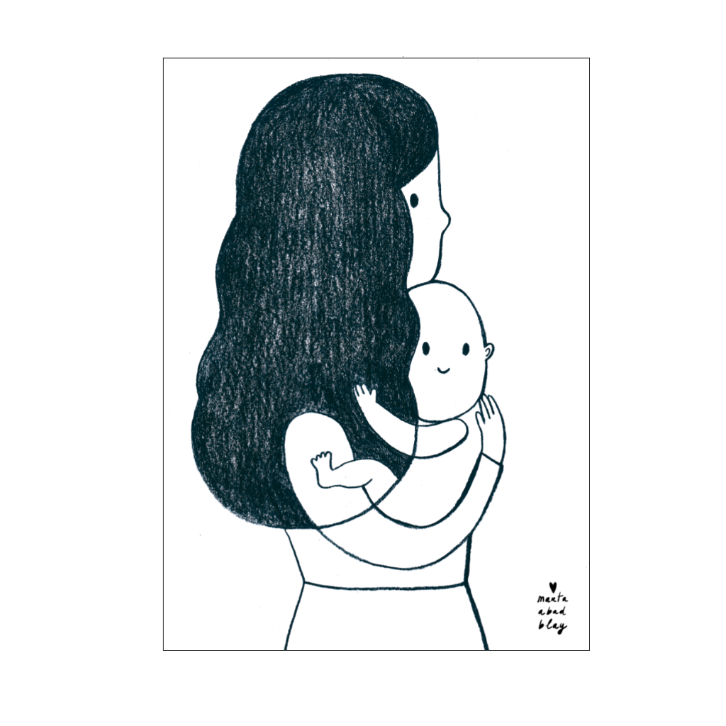 LOVE THIS! Marta Abad Blay Embrace Print from Marta Abad Blay - shop at littlewhimsy NZ