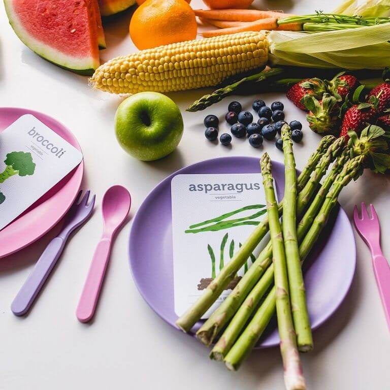 LOVE THIS! Flash Cards - Fruits and Vegetables from Two Little Ducklings - shop at littlewhimsy NZ