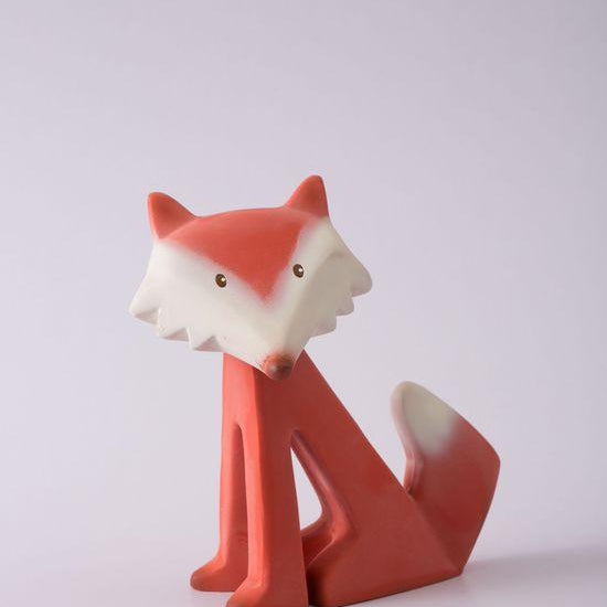 LOVE THIS! Fox Rubber Rattle from Tikiri - shop at littlewhimsy NZ