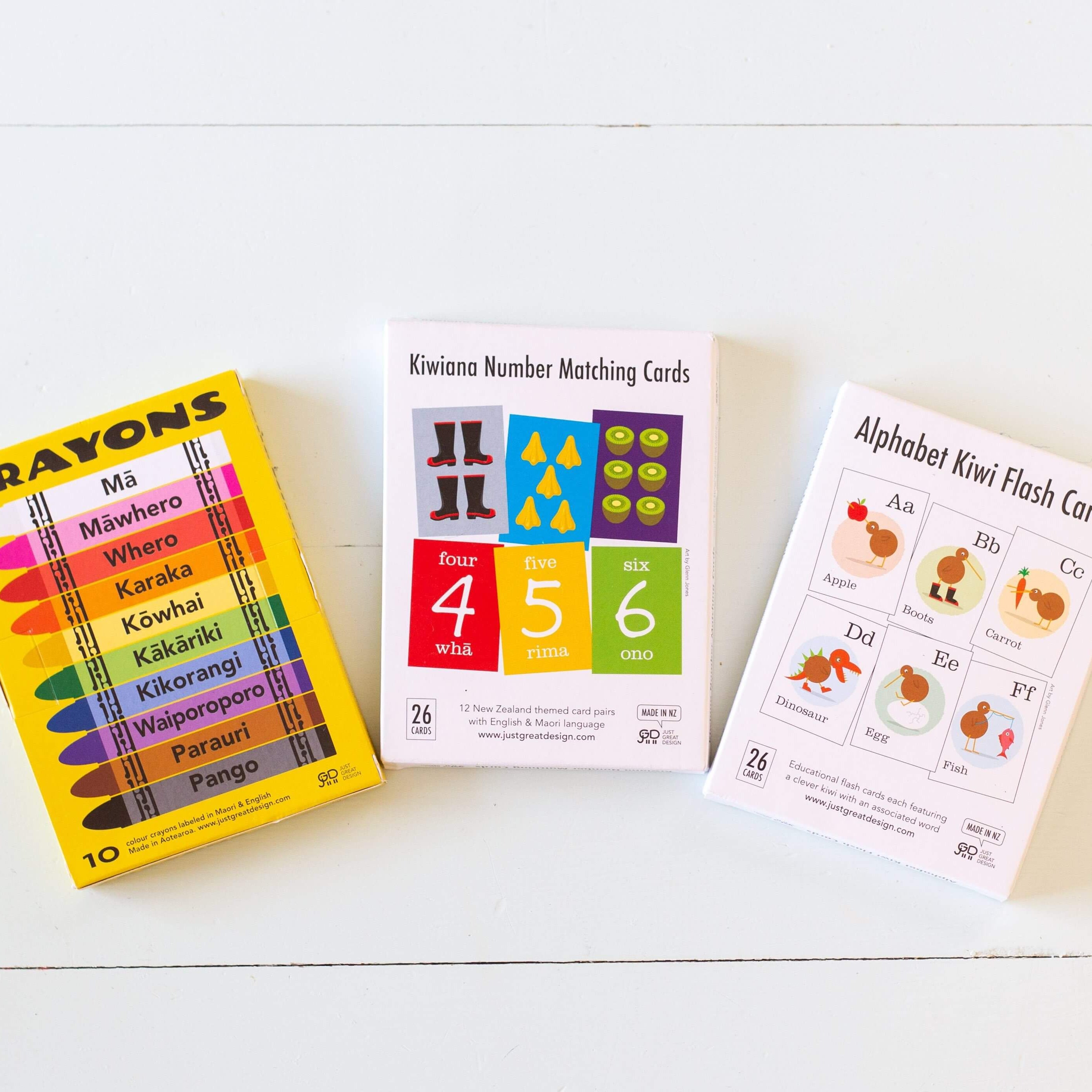 LOVE THIS! Alphabet Kiwi Flash Cards from Just Great Design - shop at littlewhimsy NZ