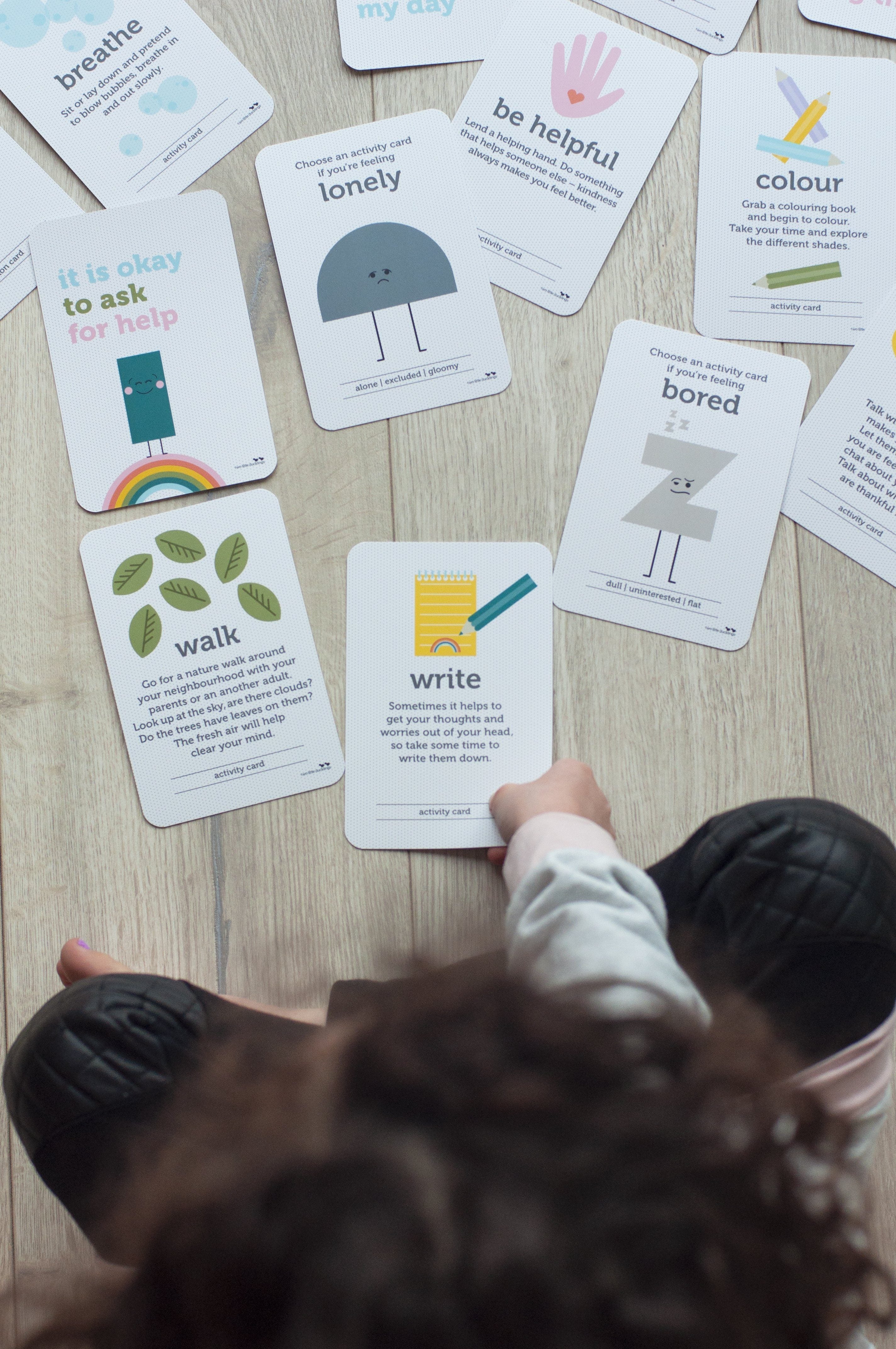 LOVE THIS! Kids’ Wellbeing and Affirmation Cards from Two Little Ducklings - shop at littlewhimsy NZ