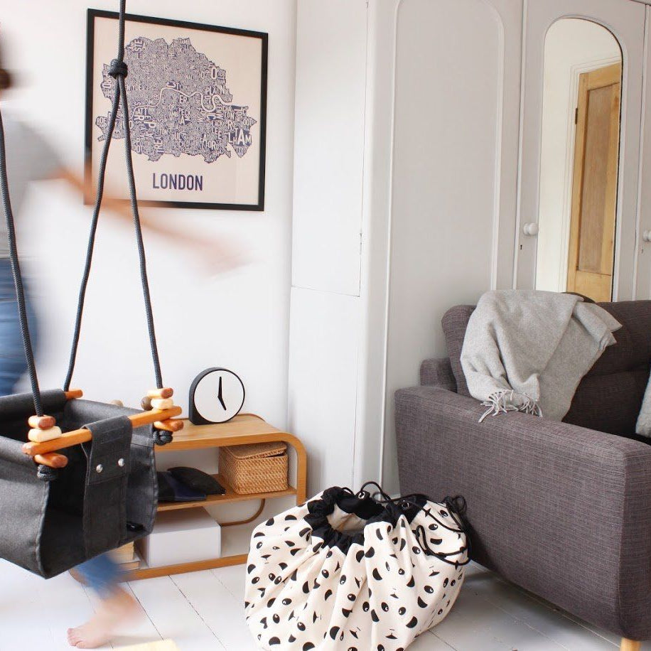 LOVE THIS! Solvej Baby + Toddler Swings - Slate Grey from Solvej Swings - shop at littlewhimsy NZ