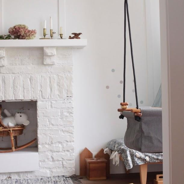 LOVE THIS! Solvej Baby + Toddler Swings - Smokey Grey from Solvej Swings - shop at littlewhimsy NZ