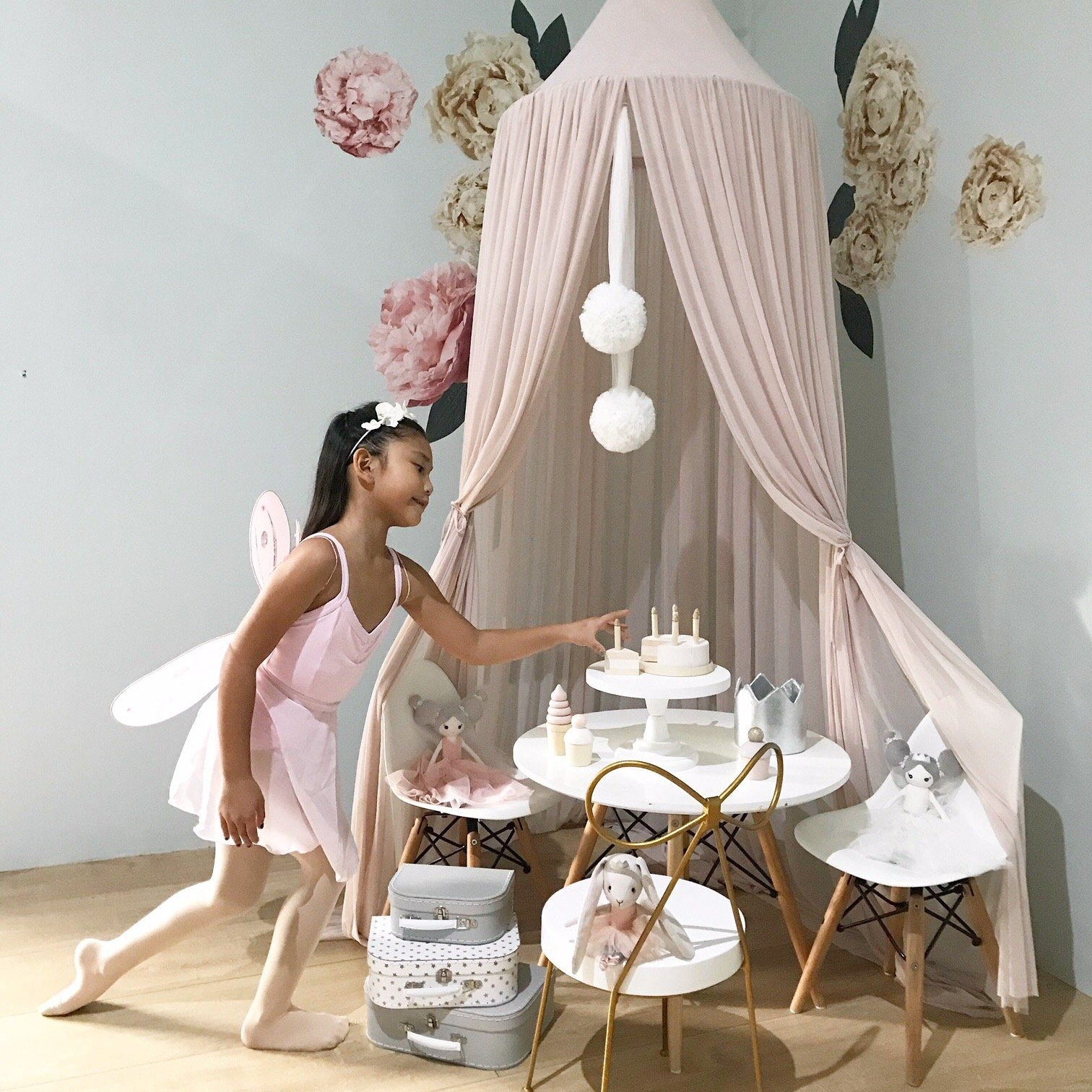 LOVE THIS! Spinkie Pom Garland in WHITE from Spinkie - shop at littlewhimsy NZ