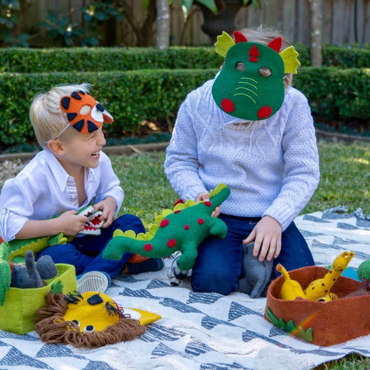 LOVE THIS! African Animal Play Set from Pashom - shop at littlewhimsy NZ