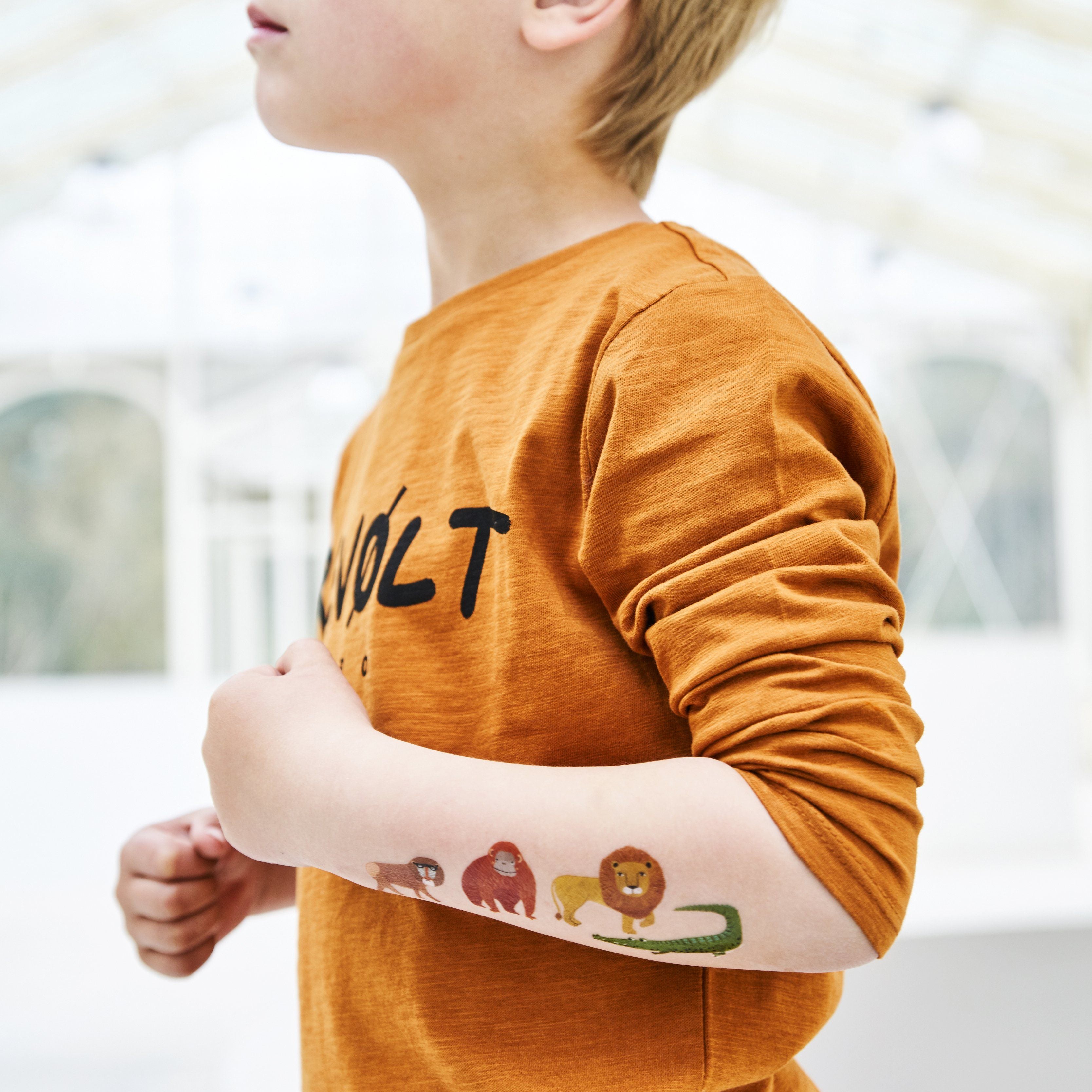 LOVE THIS! Tattoos Jungle Animals from Petit Monkey - shop at littlewhimsy NZ