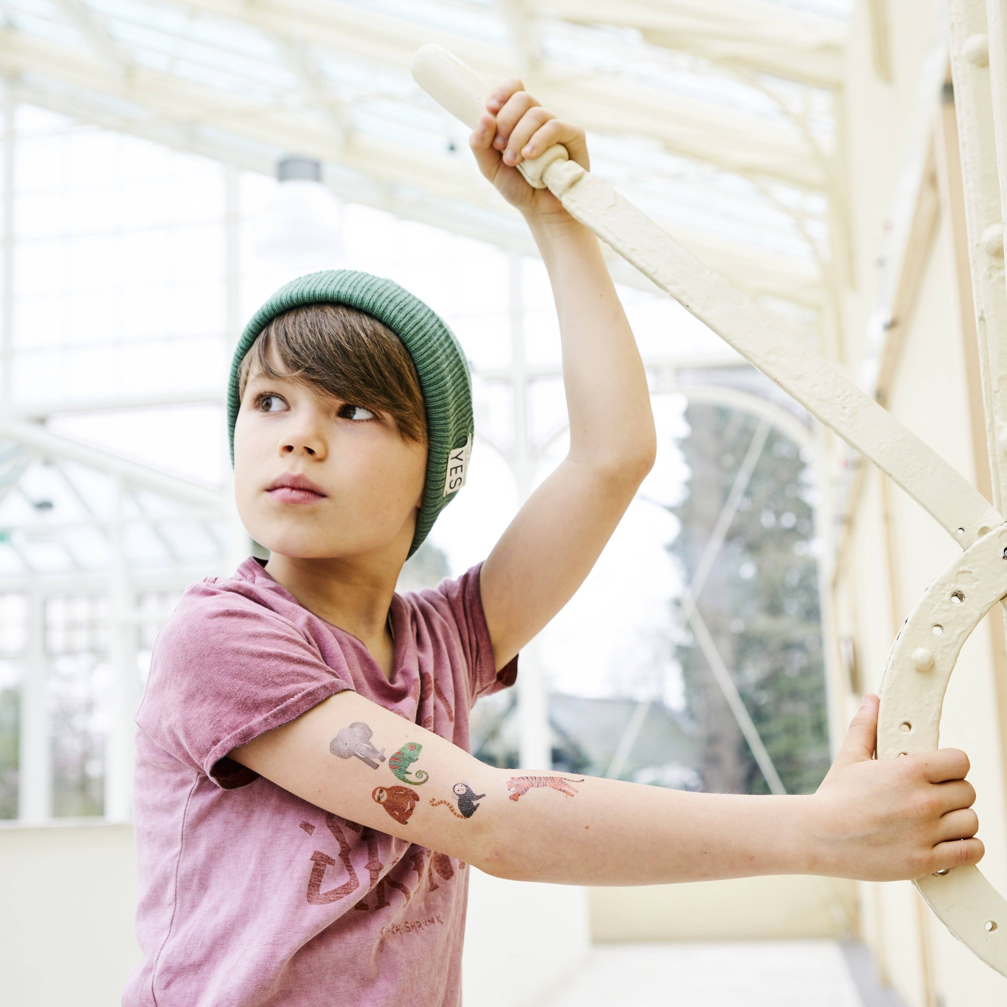 LOVE THIS! Tattoos Jungle Animals from Petit Monkey - shop at littlewhimsy NZ