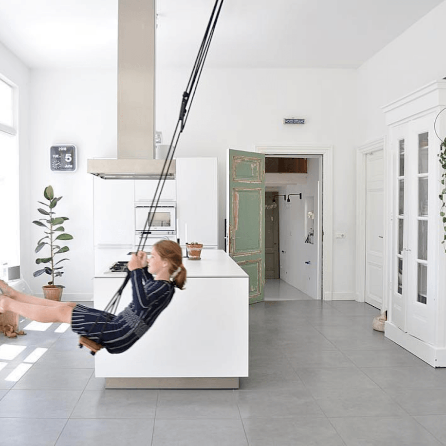 LOVE THIS! Solvej Board Swings - Black or White from Solvej Swings - shop at littlewhimsy NZ