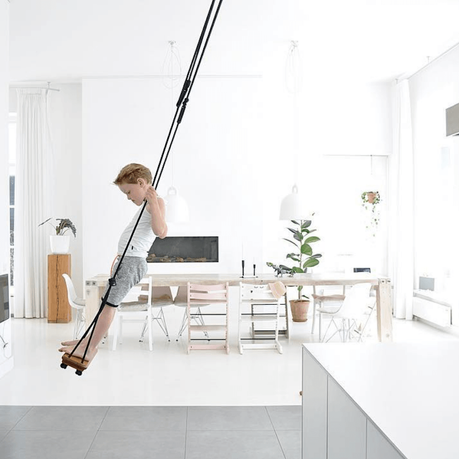 LOVE THIS! Solvej Board Swings - Black or White from Solvej Swings - shop at littlewhimsy NZ