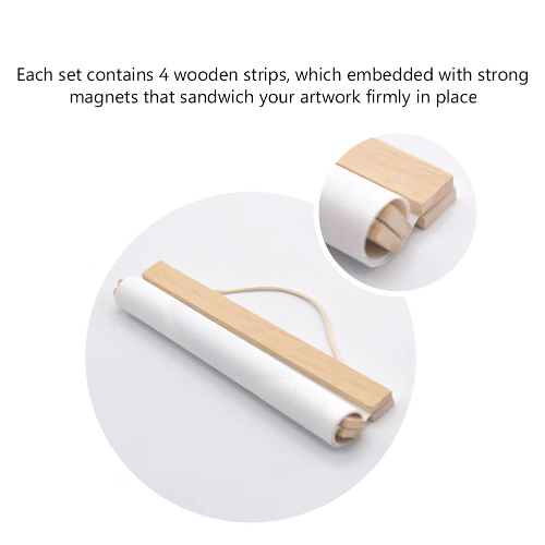 LOVE THIS! Wooden Poster Hangers from little whimsy - shop at littlewhimsy NZ