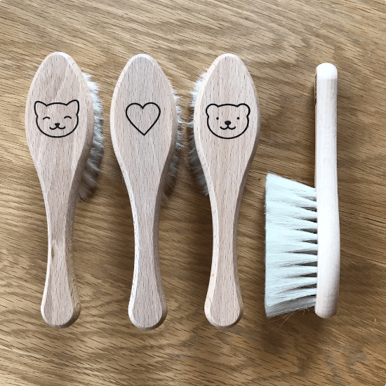 LOVE THIS! Wooden Bear Hairbrush from Briki Vroom Vroom - shop at littlewhimsy NZ