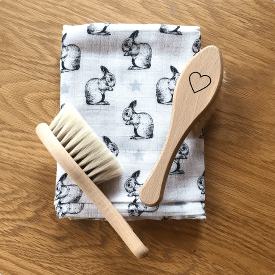 LOVE THIS! Wooden Heart Hairbrush from Briki Vroom Vroom - shop at littlewhimsy NZ