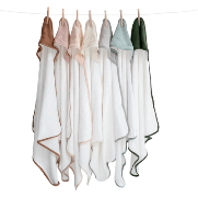 LOVE THIS! Essentials Hooded Baby Towel - Dusty Rose from Burrow & Be - shop at littlewhimsy NZ