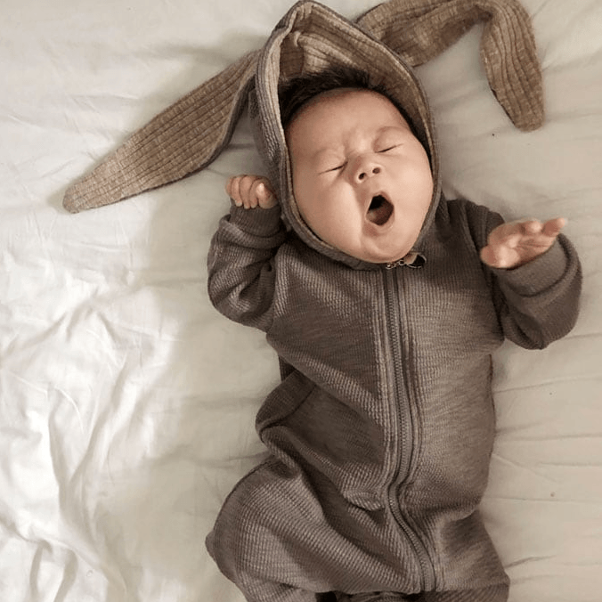 LOVE THIS! Rabbit Suit by Lala - Grey from LaLa - shop at littlewhimsy NZ