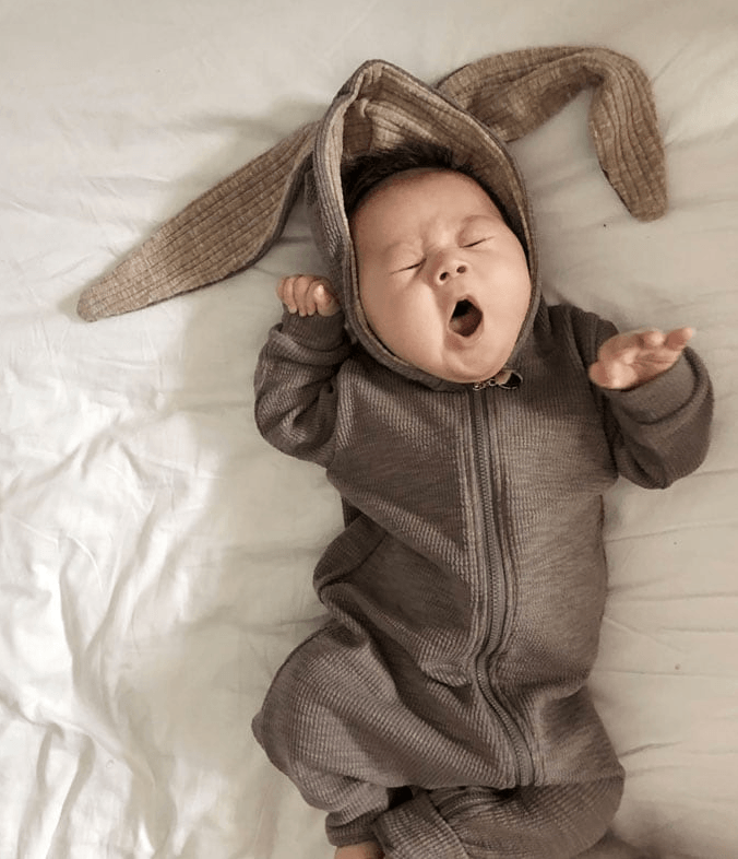 LOVE THIS! Rabbit Suit by Lala - Grey from LaLa - shop at littlewhimsy NZ