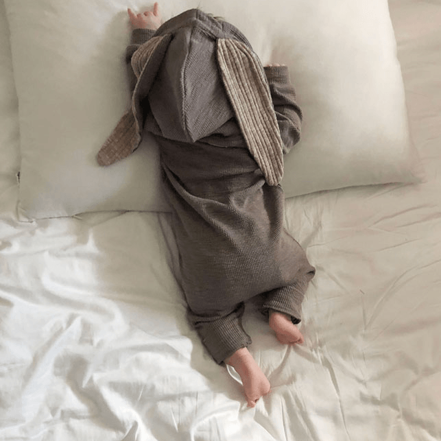 LOVE THIS! Rabbit Suit by Lala - Grey from LaLa - shop at littlewhimsy NZ