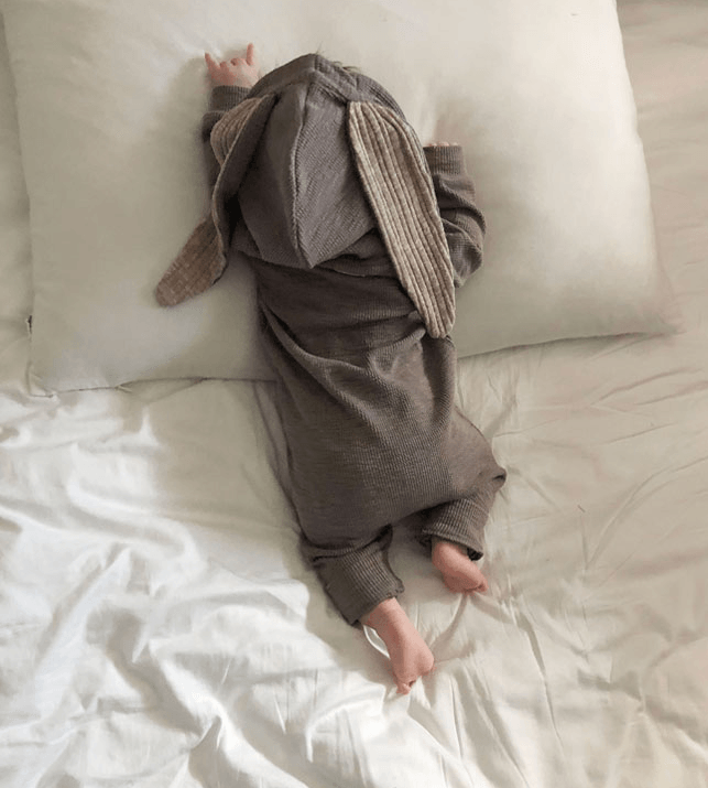 LOVE THIS! Rabbit Suit by Lala - Grey from LaLa - shop at littlewhimsy NZ