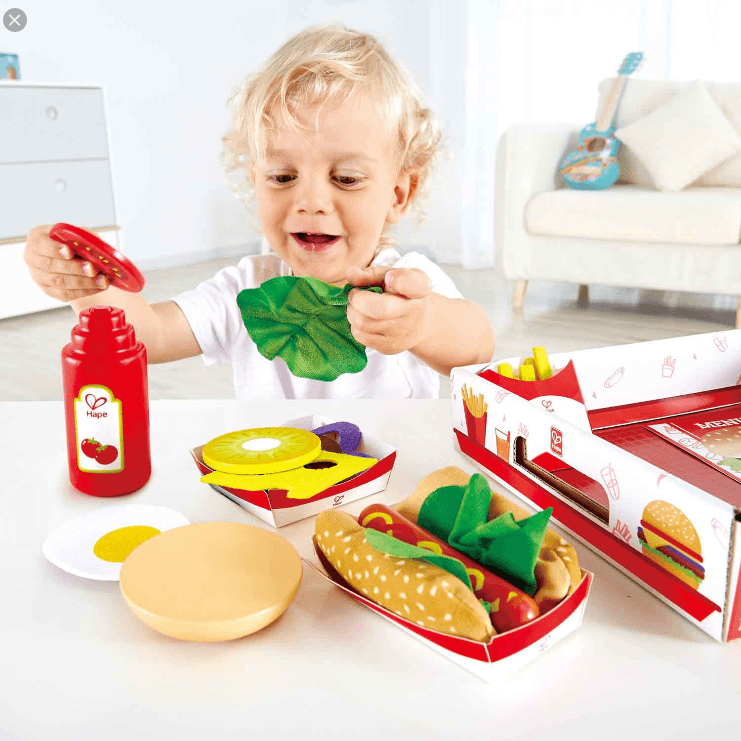 LOVE THIS! Hape Fast Food Set from Hape - shop at littlewhimsy NZ