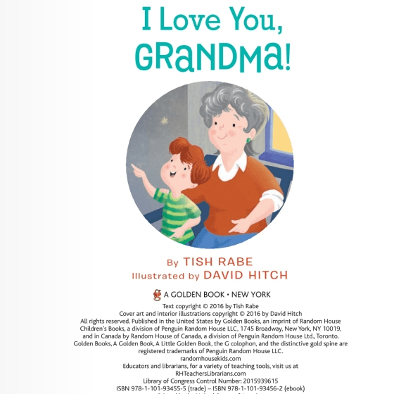 LOVE THIS! Little Golden Book - I Love You, Grandma from Penguin Books - shop at littlewhimsy NZ
