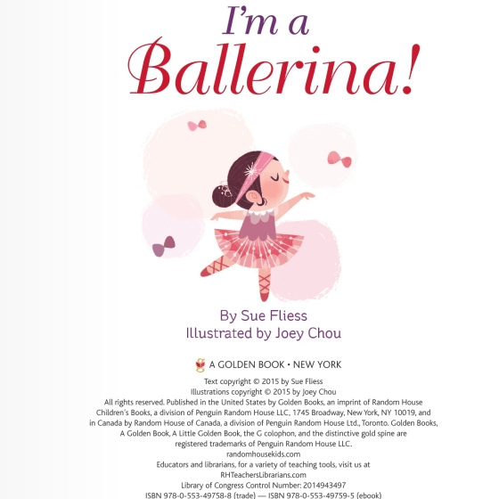 LOVE THIS! Little Golden Book - I'm A Ballerina! from Penguin Books - shop at littlewhimsy NZ