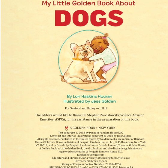 LOVE THIS! Little Golden Book - Book About Dogs from Penguin Books - shop at littlewhimsy NZ