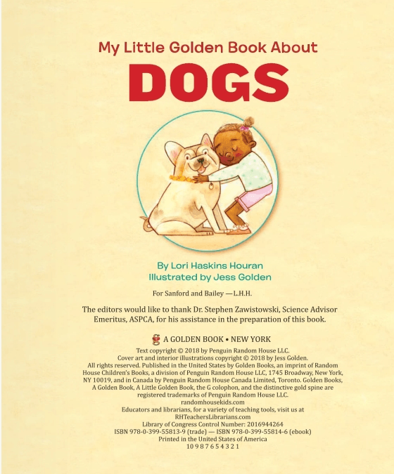 LOVE THIS! Little Golden Book - Book About Dogs from Penguin Books - shop at littlewhimsy NZ