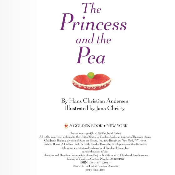 LOVE THIS! Little Golden Book - The Princess and the Pea from Penguin Books - shop at littlewhimsy NZ