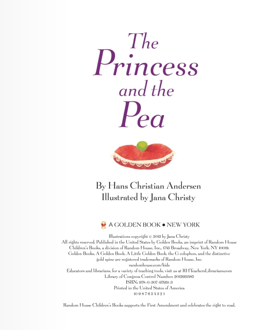 LOVE THIS! Little Golden Book - The Princess and the Pea from Penguin Books - shop at littlewhimsy NZ