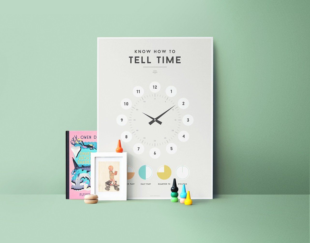 LOVE THIS! Squared Charts - Tell Time from Squared Charts - shop at littlewhimsy NZ