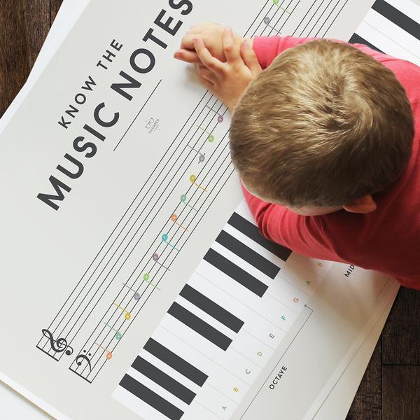LOVE THIS! Squared Charts - Music Notes from Squared Charts - shop at littlewhimsy NZ