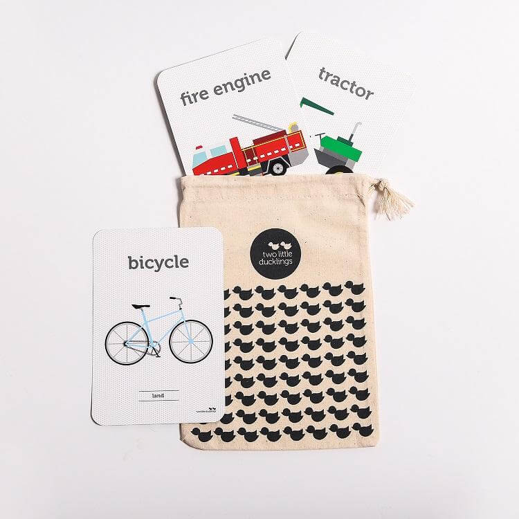 LOVE THIS! Flash Cards - Transport from Two Little Ducklings - shop at littlewhimsy NZ