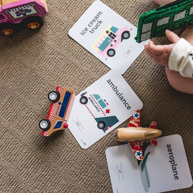 LOVE THIS! Flash Cards - Transport from Two Little Ducklings - shop at littlewhimsy NZ