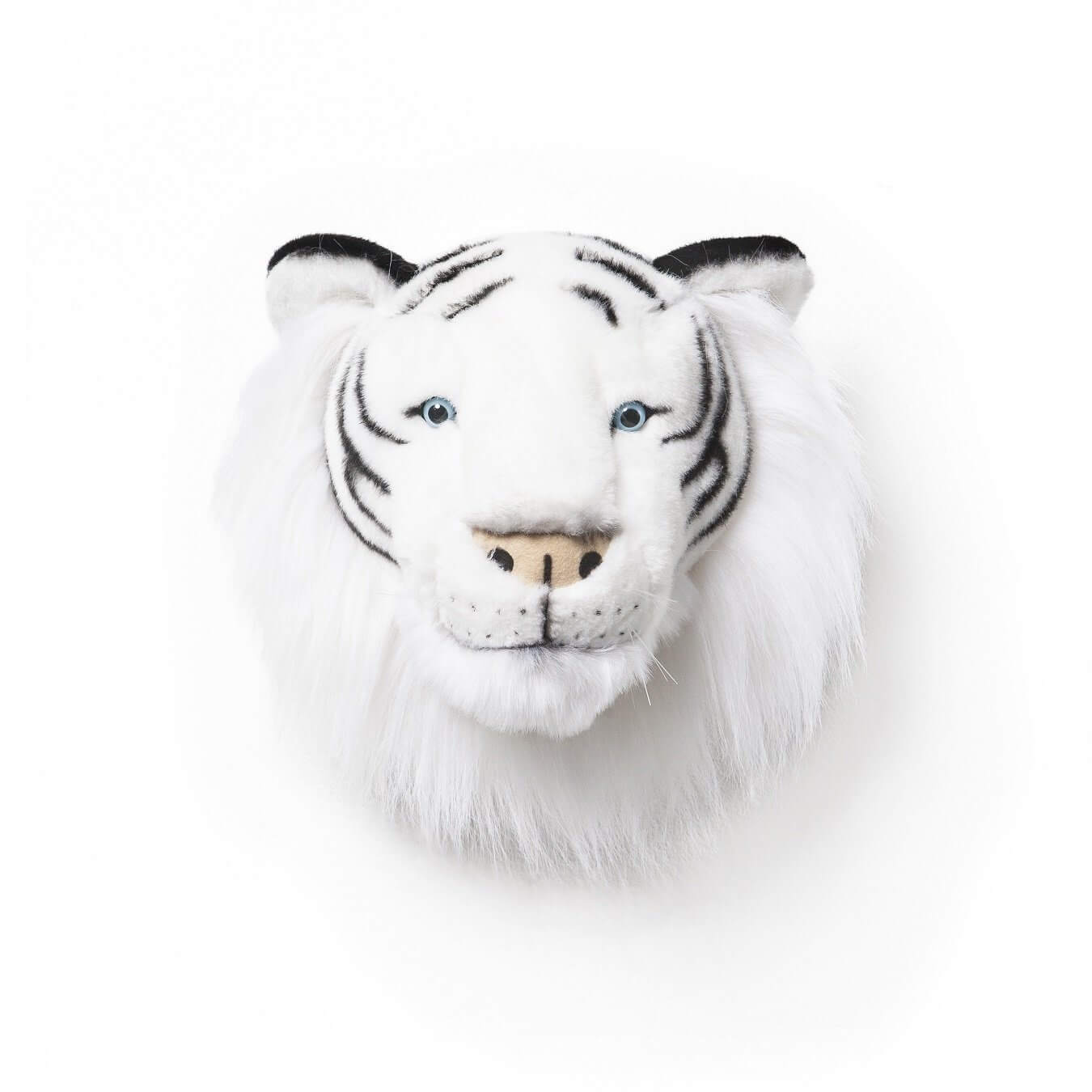 LOVE THIS! Albert the White Tiger - Wild & Soft Animal Head Large from Wild & Soft - shop at littlewhimsy NZ